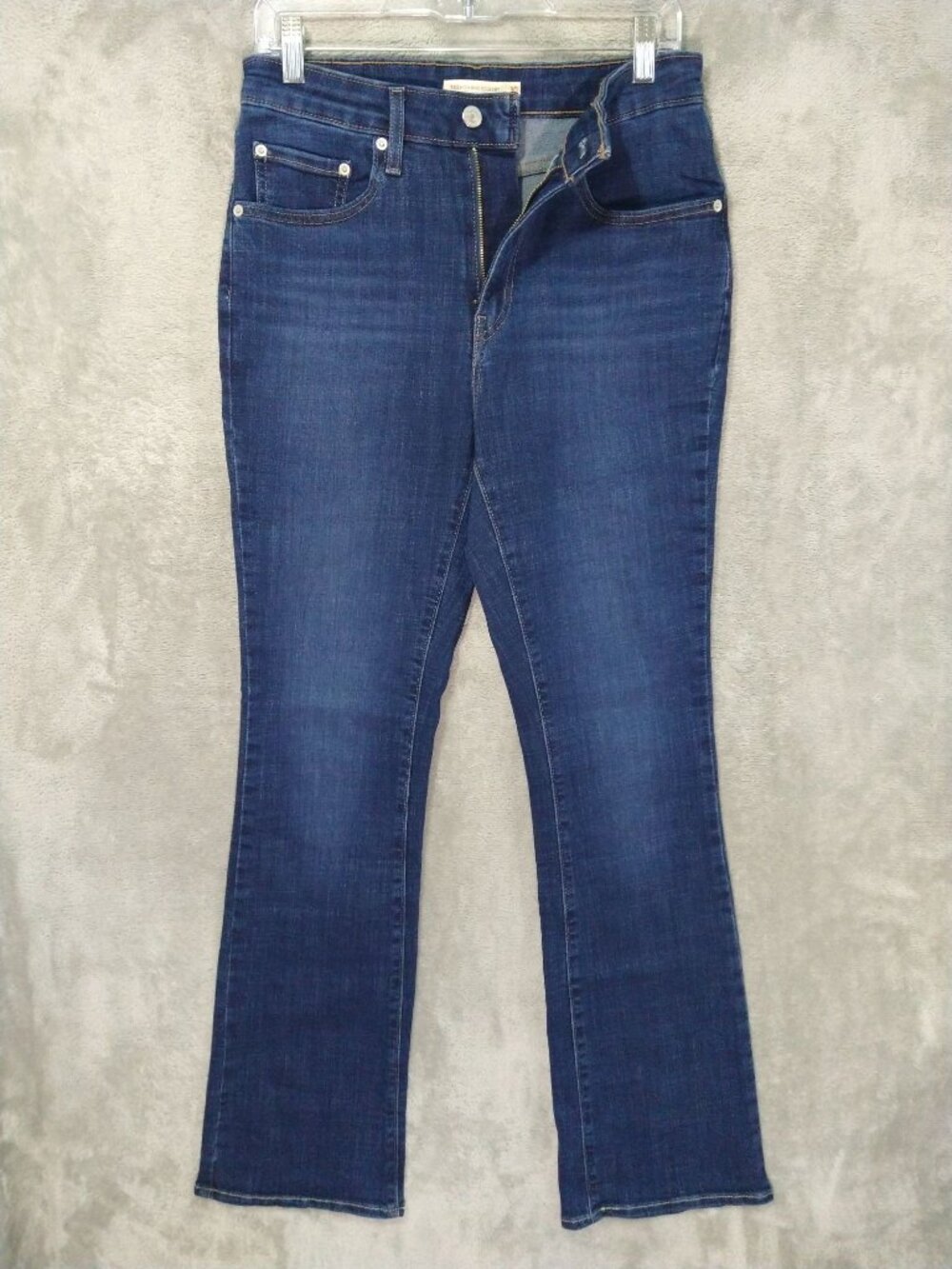 Levis 725 Jeans Womens 30 Blue Denim High Rise Bootcut Stretch Dark Wash